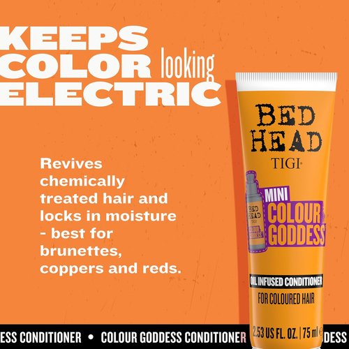 Bed Head by TIGI Colour Goddess Conditioner - Oil Infused Formula for Color Treated Hair, 2.53 fl oz