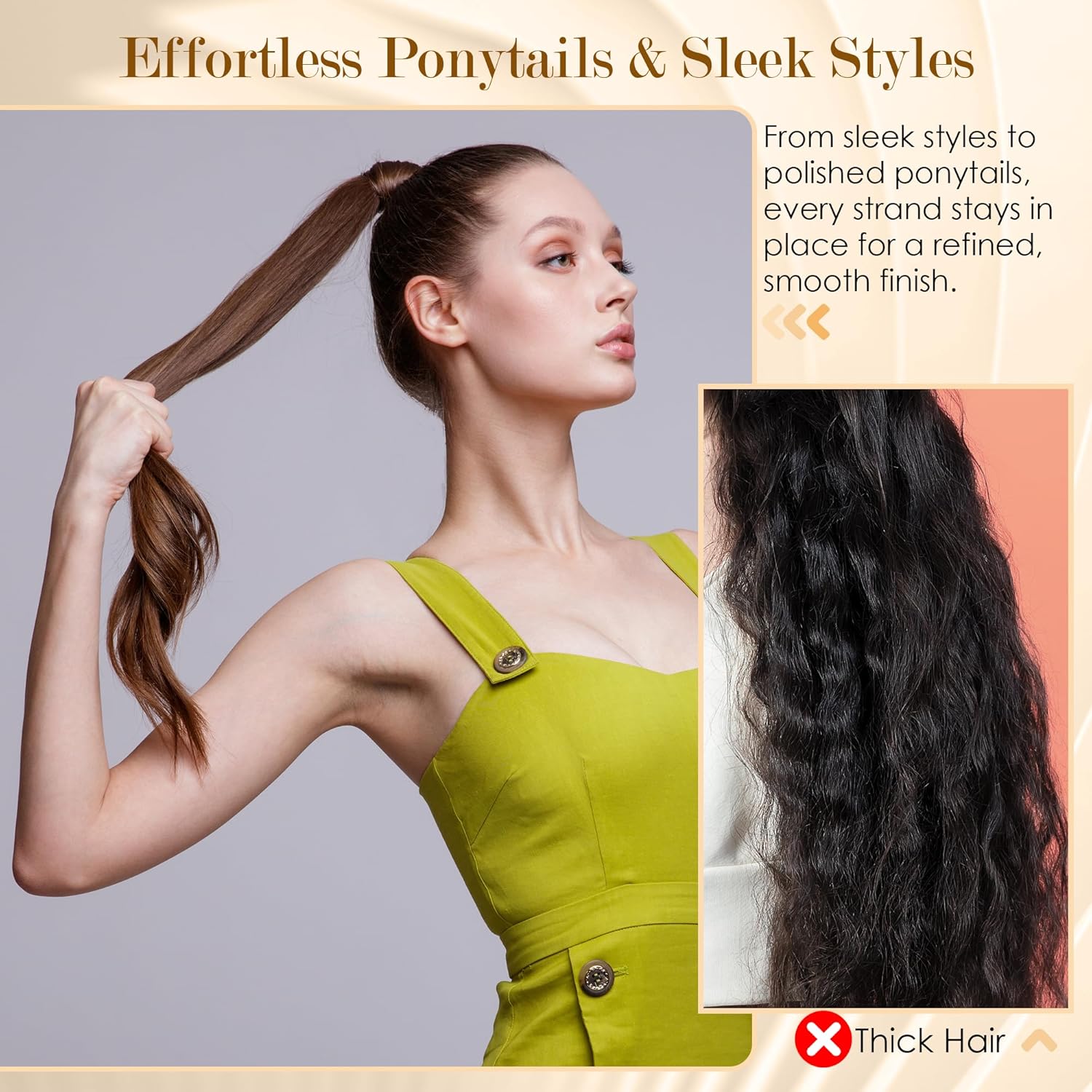 STYLEMATE Slick Back Hair Brush - Natural Soft Boar Bristle for Thin & Fine Hair | Medium Hardness Smoothing Tool