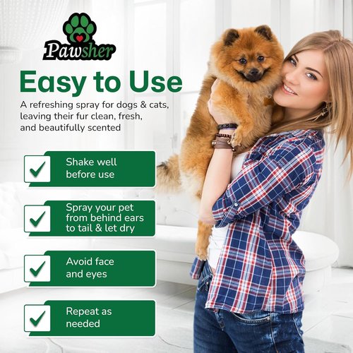 Lavender Dog Perfume Spray - Long-Lasting Cologne & Deodorizer for Dogs & Cats | Gentle Grooming Freshener - 8.45 oz
