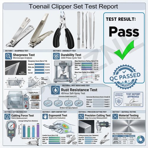 8-in-1 Heavy Duty Toenail & Fingernail Clippers for Seniors Men with Thick & Ingrown Nails - Manicure Pedicure Kit with 360° Swivel Head - Professional Wide Jaw Podiatrist Tools