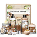 Gifts for Women, Birthday Gifts for Women, Bath and Body Gifts Set, Vanilla Coconut Spa Gift for Self Care,Thank you Relaxing Bath Sets for Mom, Grandma, Girlfriend, Sister, Friends