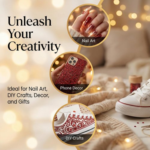 36000Pcs Burgundy Rhinestones for Bedazzling, Bedazzler Kit with Maroon Gems Diamond, Bedazzled Dark Red Resin Flatback Crystal Stone Jewels 2-6MM for Crafting Clothes Crafts Clothing and b 7000 Glue