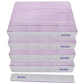 80/80 Grit Nail Files (100 Pack), Heavy Coarse Emery Boards for Acrylic Nails and Gel Nails, 80 Grits Double Sided Nail File Emory Professional Nail Filer Reusable Washable Manicure Square Gray