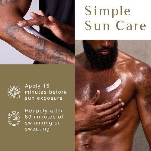 Black Girl Sunscreen Men's SPF 30 Sunscreen for Face & Body - Moisturizing Skin Protection for Men, Clear Sunscreen Lotion, Travel Size, No White Cast for Melanin Rich Skin, Infused with Hops- 3 fl oz