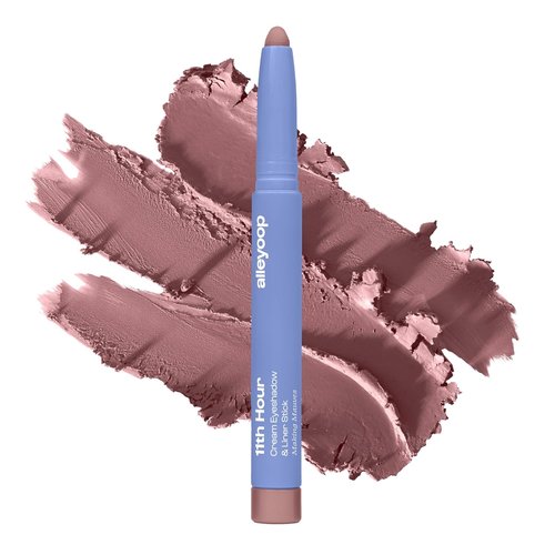 ALLEYOOP 11th Hour Waterproof Cream Eyeshadow Stick - Long-Lasting Smudge-Proof Pencil in Mauve Matte