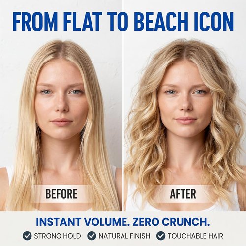 Sea Salt Spray - Texturizing Hair Spray for Beach Waves | Volume & Curl Activator - Travel Size