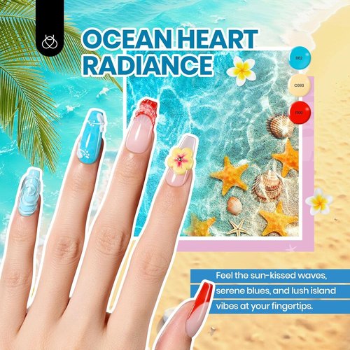 Beetles Gel Nail Polish Set - 44 PCS Brown Nude Burgundy Gel Polish Nails Fairytale Town Collection with 4Pcs Base Glitter Matte Glossy Top Coat Soak off Uv Gel DIY Manicure
