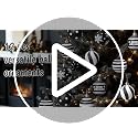 Black and White Christmas Ornaments Set - 12 Shatterproof Holiday Decorations