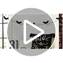 Halloween Felt Bats and Wooden Beads Garland for Indoor Decor