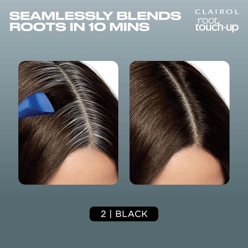 Clairol Root Touch-Up | Nice'n Easy Permanent Hair Dye - 2 Pack of Black Hair Color