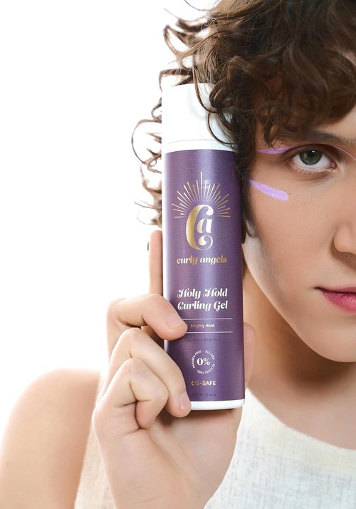 **Holy Hold Curling Gel - Long-Lasting Hold & Shine for All Hair Types | 8 oz**
