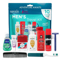 Handy Solutions Men's Travel Kit - 10 Piece Resealable Set for Convenient Packing