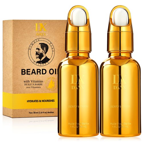 DayixCare Beard Oil for Black Men: All Natural Beard Growth Oil w/Jojoba, Cedar & Avocado for Thicker, Softer & Fuller Beards – Deeply Nourishes and Hydrates Throughout the Day