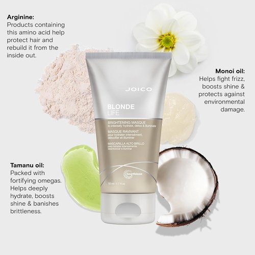 Joico Blonde Life Brightening Masque - Instant Hydration for Blonde Hair | Sulfate-Free & Detoxifying