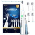 OILSAO Electric Toothbrush with Water Flosser, All in One Sonic Flossing Toothbrush with 3 Modes & 5 Flossing Speeds & 4 Brush Heads, Rechargeable & Portable for Adult Teeth Cleaning,White