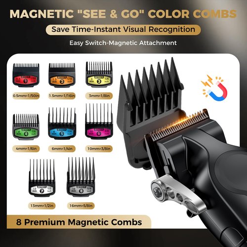 ATVOXIS Hair Clippers for Men Professional, Cordless Barber Clippers for Hair Cutting, Maquina para Cortar Pelo De Hombre