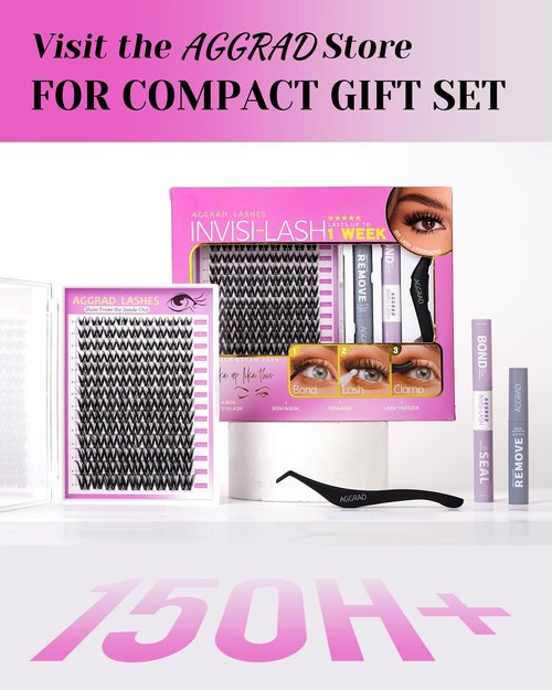 Flora Lash Clusters 8-18mm Light-Volume Wispy Eyelash Clusters D Curl - WideSpan DIY Eyelash Extension Spiky Cat Eye Lashes Individual Fake Eyelashes Clusters with 0.03mm Ultra-Thin Black Band