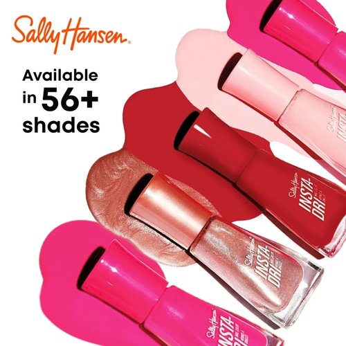 Sally Hansen Insta-Dri Hershey Kisses Nail Polish | Quick Dry, Long Lasting, Streak-Free Shine | Opaque, Glossy | 727 More KISSES Plz | Cocoa Brown Nail Color