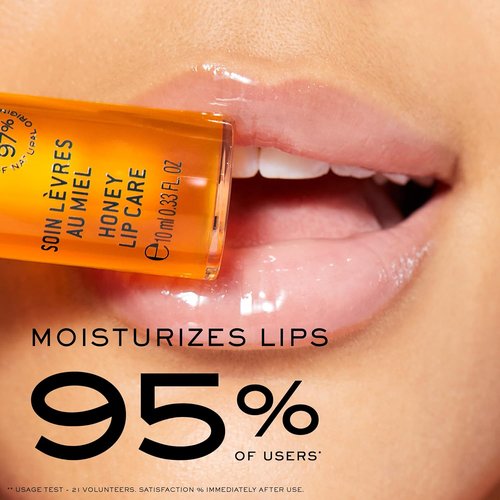 NUXE Rêve de Miel Honey Lip Gloss - Moisturizing Vitamin E & Lavender Formula, 0.33 Fl Oz