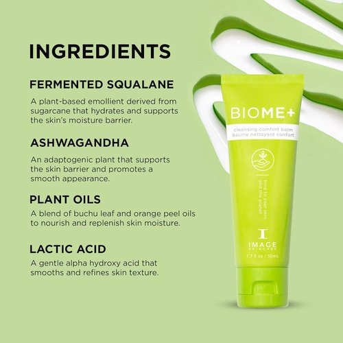 IMAGE Skincare BIOME+ Cleansing Comfort Balm - Microbiome-Friendly Gentle Cleanser, Reduces Moisture Loss