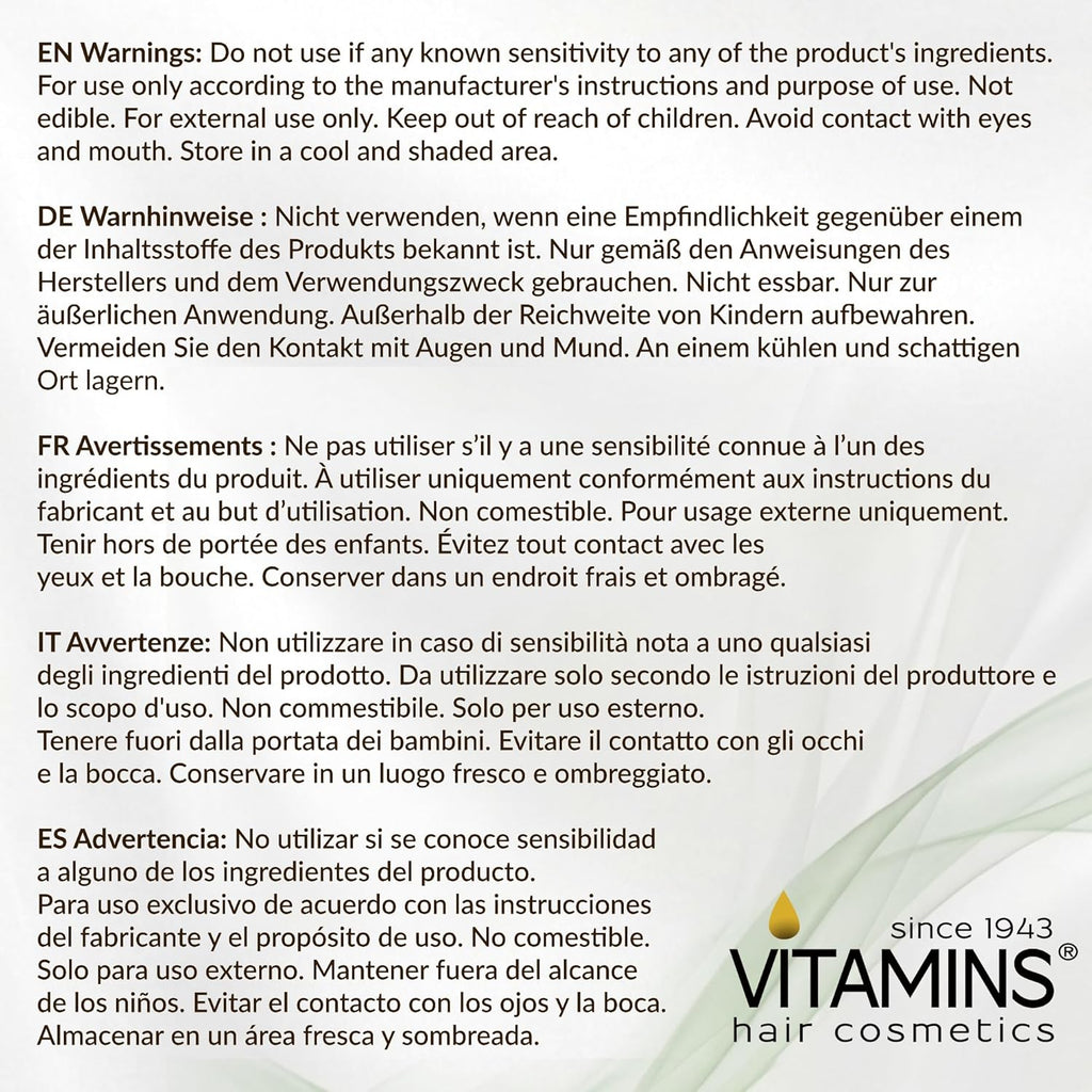 VITAMINS Keratin Hair Mask - Deep Conditioning Treatment for Dry, Damaged Hair | 13.5 Fl Oz