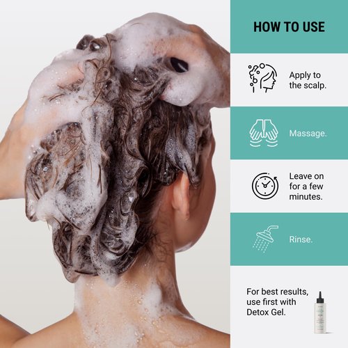Lakmé Teknia Scalp Care Detox Balance Detoxifying Shampoo, Anti Dandruff Shampoo & Scalp Detox, 10.2 Fl Oz