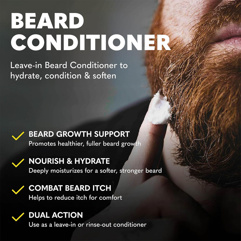 The Beard Club Beard Wash & Conditioner Set - Hydrating Shampoo & Leave-In Conditioner for Men | Grooming Gift Kit