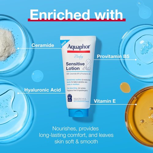 Aquaphor Baby Lotion - Soothing Moisturizer for Delicate Skin | 8 Oz