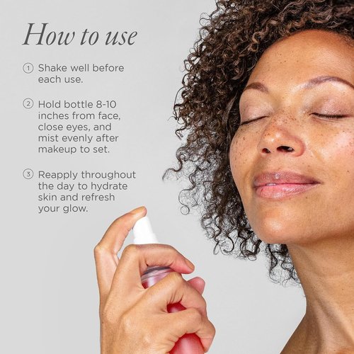 PÜR MINERALS Lit Mist Illuminating Setting Spray - Long-Lasting Makeup Finish | Hydrating & Revitalizing, Light Dewy Shimmer
