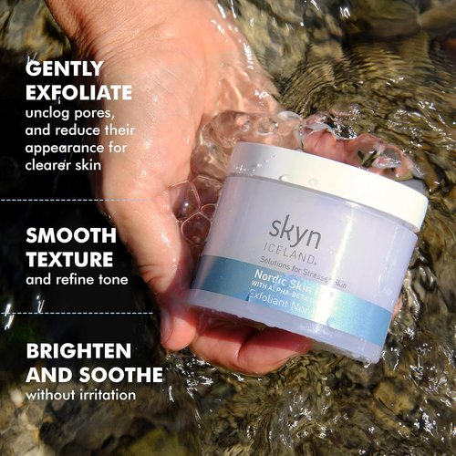 Skyn ICELAND Nordic Skin Resurfacing Facial Pads - Exfoliating AHA/BHA Peel for Fine Lines & Discoloration | 60 Pads