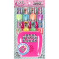 L.O.L Surprise! 8 pc Non Toxic Nail Polish Set for Kids with Nail Dryer | Peelable Nail Varnish Kit for Ages 3+ by Townley Girl