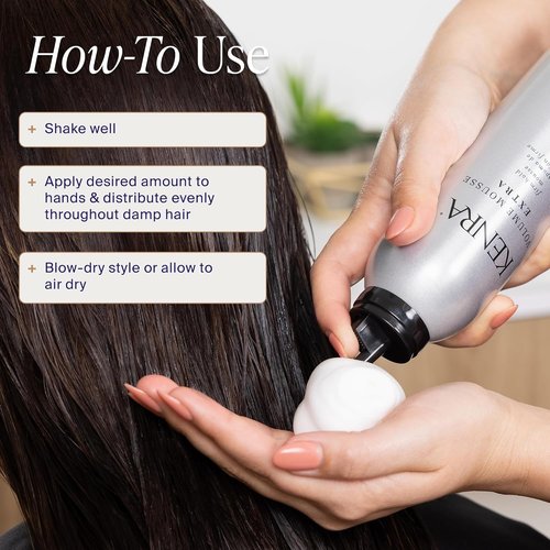 Kenra Volume Mousse Extra 17 - Firm Hold Mousse for All Hair Types | Non-Drying & Lightweight | 8 oz