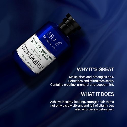 1922 by J.M. Keune Refreshing Conditioner - Cooling & Stimulating Formula for Men | 8.5 Fl Oz