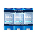 Gillette Antiperspirant and Deodorant for Men, 72hr Sweat & Odor Protection, Long Lasting Freshness, Anti-White Mark Technology, Clear Gel, Arctic Ice Scent, 3.8 oz (Pack of 3)