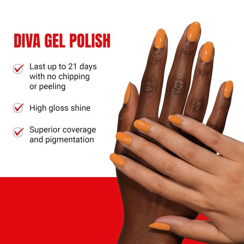 DND Diva Gel Polish Set - First Class Collection | UV/LED Gel & Air Dry Nail Lacquer Duo - 0.5 Fl Oz Each