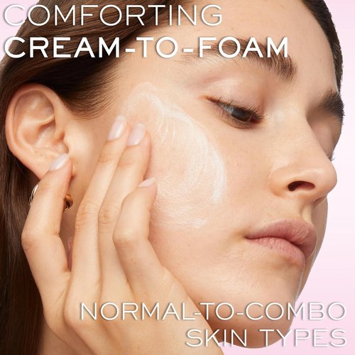 Lancôme Créme Mousse Confort Foaming Facial Cleanser - Gentle Hydrating Makeup Remover with Rosehip Oil | 4.2 Fl Oz