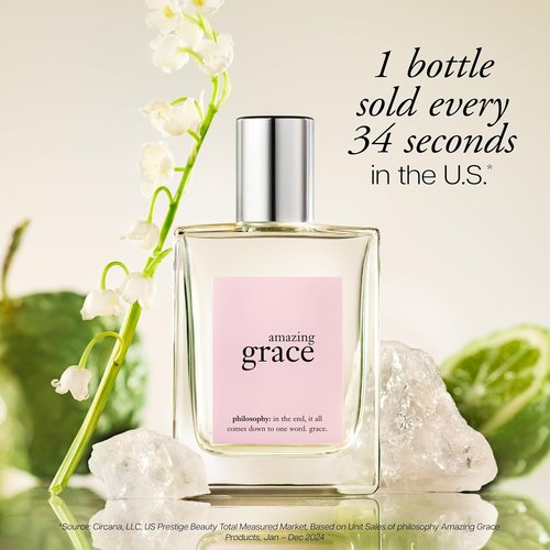 Philosophy Amazing Grace Perfume - Clean & Floral Women's Fragrance - Bergamot, Muguet & Musk Notes