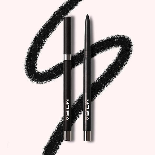 Moira Statement Shimmer Liner - Bold Black Color for Stunning Eye Looks | Long-Lasting Formula