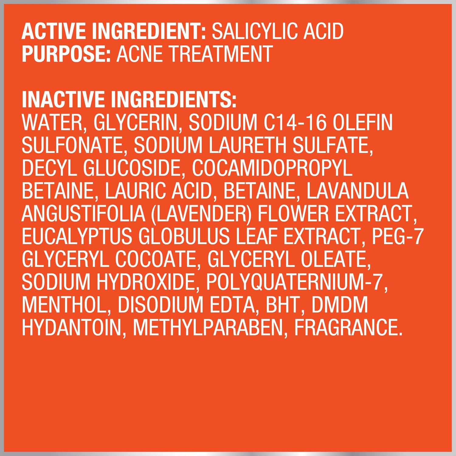 Biore Blemish Fighting Face Wash - Salicylic Acid Acne Treatment, Cools & Refreshes Skin, 6.77 Oz