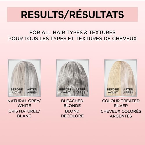 L’Oreal Paris Le Color Gloss - One Step In-Shower Toning Hair Gloss, Neutralizes Brass & Boosts Shine, Silver, 4 Oz