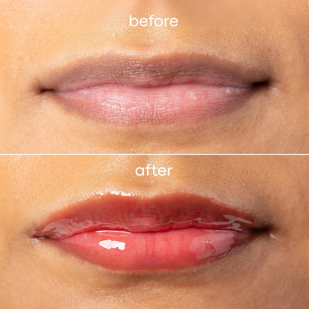 TONYMOLY Christo Keychain Lip Gloss - Hydrating Sheer Cherry Red Tint with Cherry Extract & Rosehip Oil, 11ml