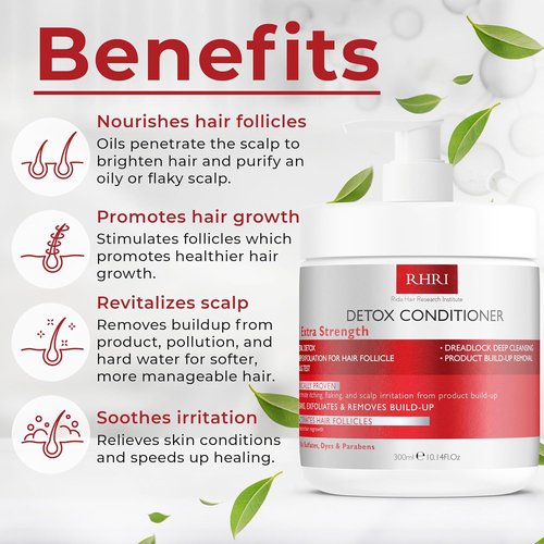 Regine Switzerland Detox Conditioner - Deep Cleansing for Damaged Hair | Heavy Metal Detox & Nourishing Scalp Care - 300ml