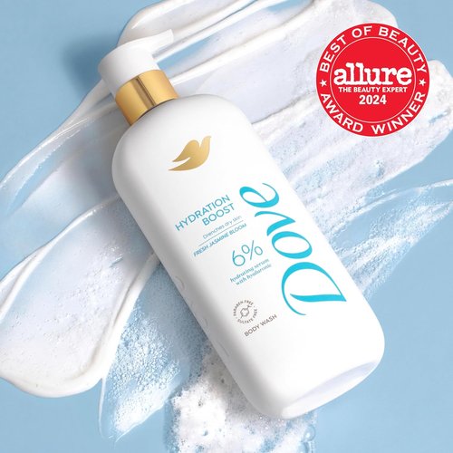 Dove Hydration Boost Serum Body Wash - Deeply Moisturizing with Hyaluronic Acid | 18.5 Fl Oz