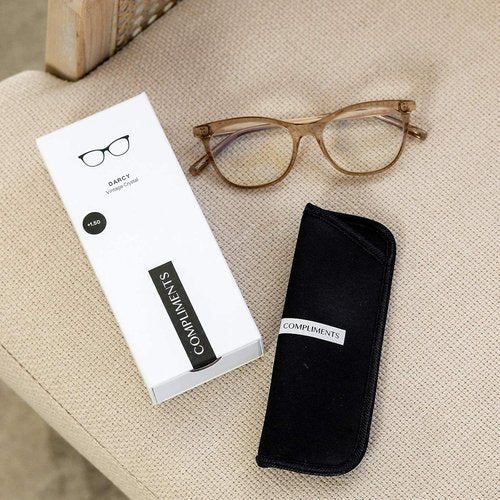 DIFF Ava Reading Glasses - Oversized Blue Light Blocking Readers | Lightweight Designer Square Frames