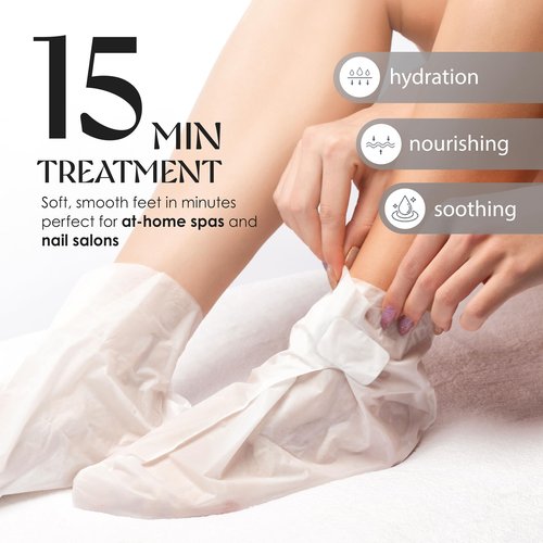 Innerest Original Derma Beauty Foot Mask 24 Pairs Shea Butter + Avocado Moisturizing After Exfoliator Callus Remover Foot Masks, Pedicure Supplies