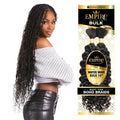 Sensationnel Empire Bulk Braiding – Water Wave Human Hair Braids for Knotless Boho Box or Curly Loosewave Styles 1 pack (14 inch, 1B OFFBLACK)