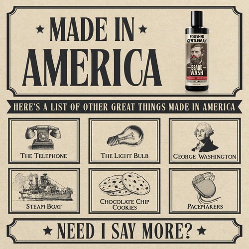 Refreshing Beard Shampoo and Face Wash with Peppermint Tea Tree and Argan Oil - for Thicker and Softer Beard (4oz)
