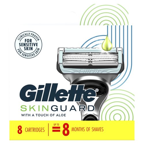 Gillette SkinGuard Men's Razor Blades, 8 Blade Refills