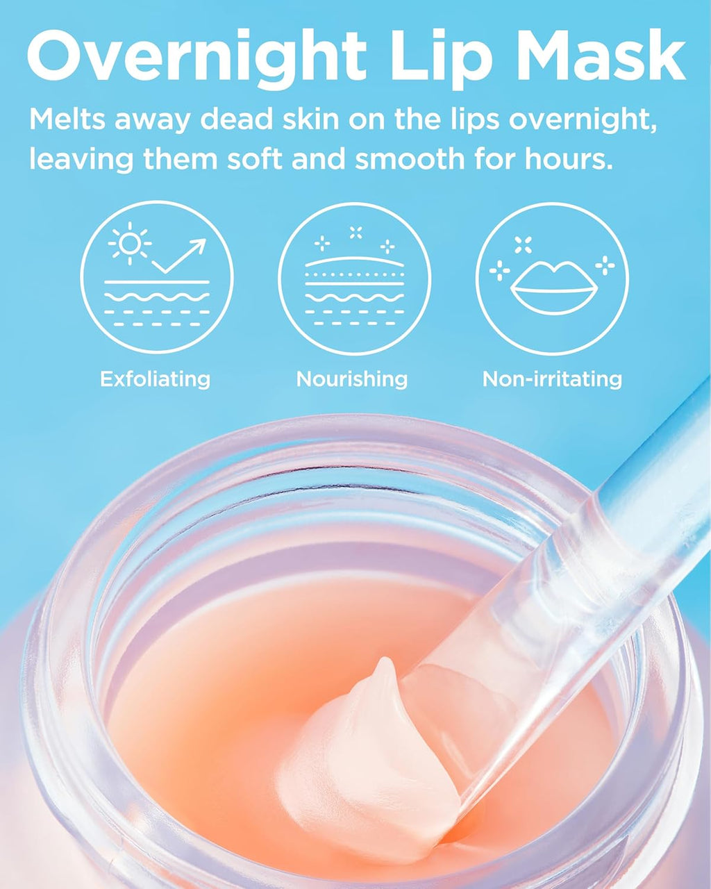 TOCOBO Vita Glazed Lip Mask - Vegan Overnight Treatment for Dry Lips | Gentle PHA Exfoliation, 0.68 oz