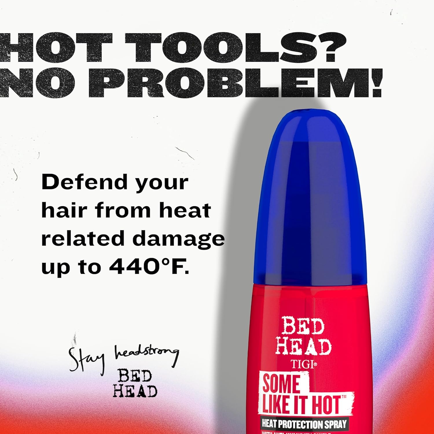 TIGI Bed Head Some Like It Hot Heat Styling Spray - Anti-Humidity Shield, Frizz Control, 3.38 fl oz